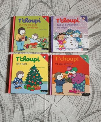 Lot de 4 livres T'choupi, très bon état (2)