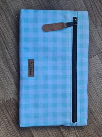 Pochette neuve Vichy vert Cabaïa 