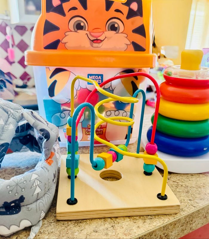 Lots jouets d’éveil et protection casque en tissu pour la tête,🌸🌺