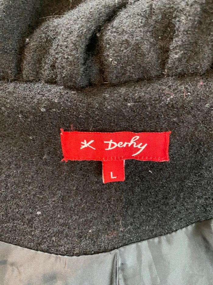 Manteau noir derhy taille L - photo numéro 7