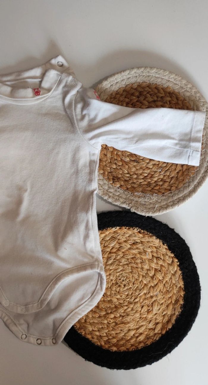 Body bodie manches longues col roulé sous pull bébé fille automne hiver - photo numéro 3