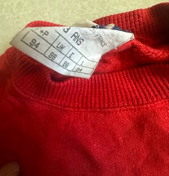 Pull whinny rouge - taille 3 ans