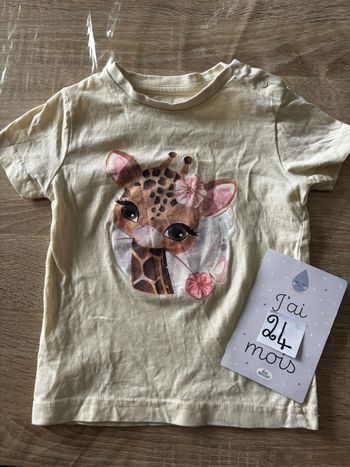 Tee shirt girafe US Jeans t.23m