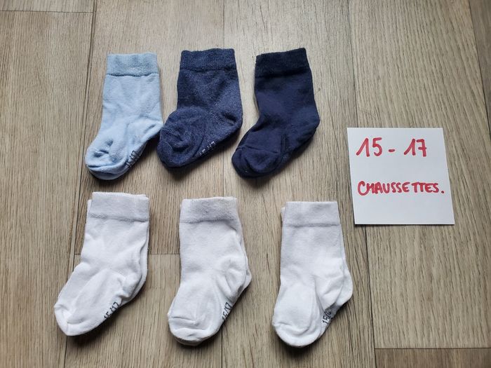 Lot de 6 paires de chaussettes 15-17