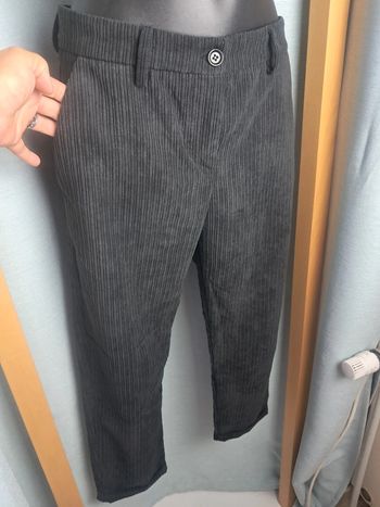 Impérial pantalon velour noir T 38 en tbe