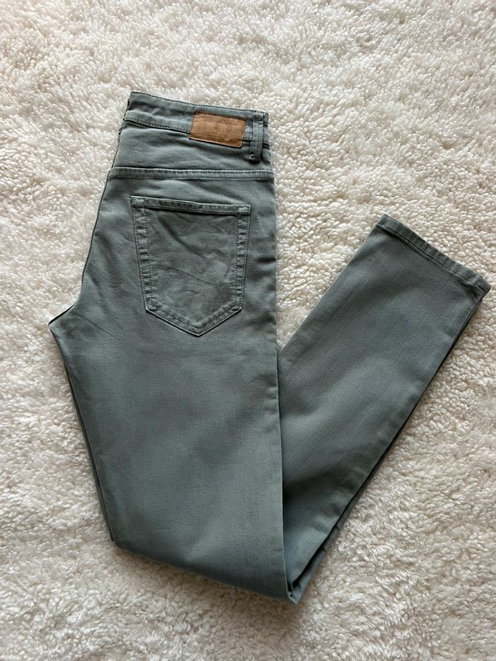 Jean straight vert clair Celio 38