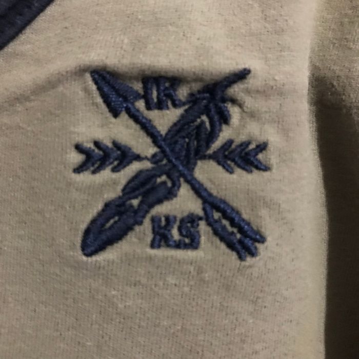 T-shirt kaki et bleu Marine 3 ans IKKS - photo numéro 2