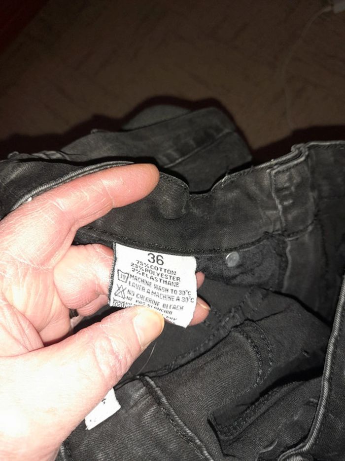 Jeans délavé skinny noir - photo numéro 12