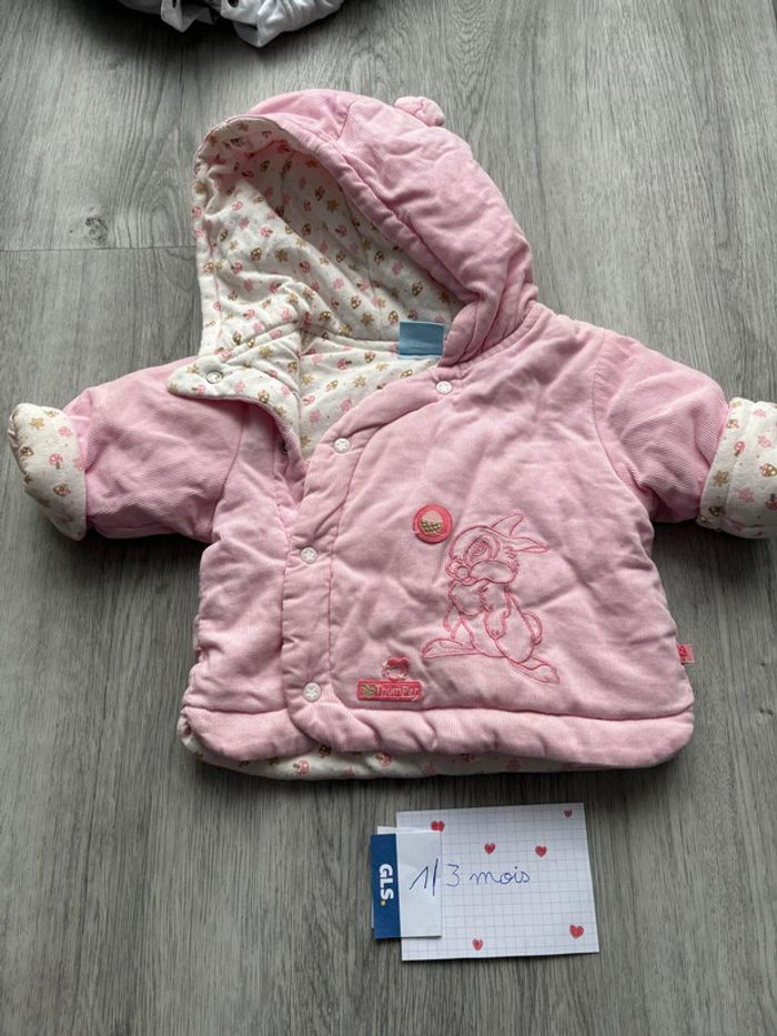 Manteau Panpan le lapin, taille 1mois.