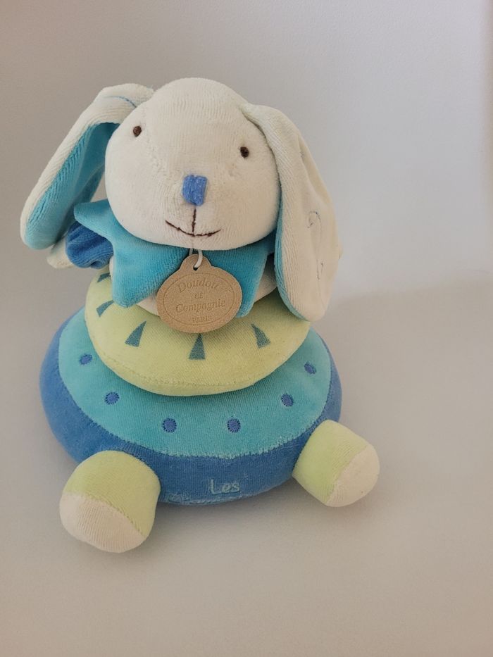 Pyramide éveil lapin Merlin Les Z'amigolos Doudou et Compagnie
