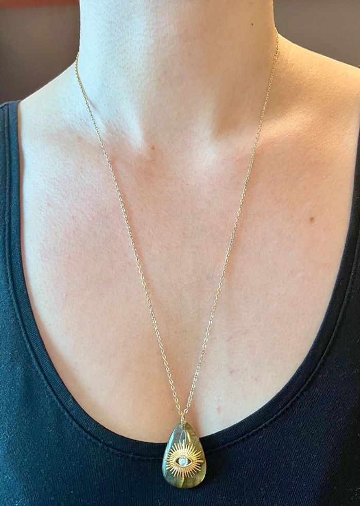 Sautoir talisman Labradorite protectrice - photo numéro 12