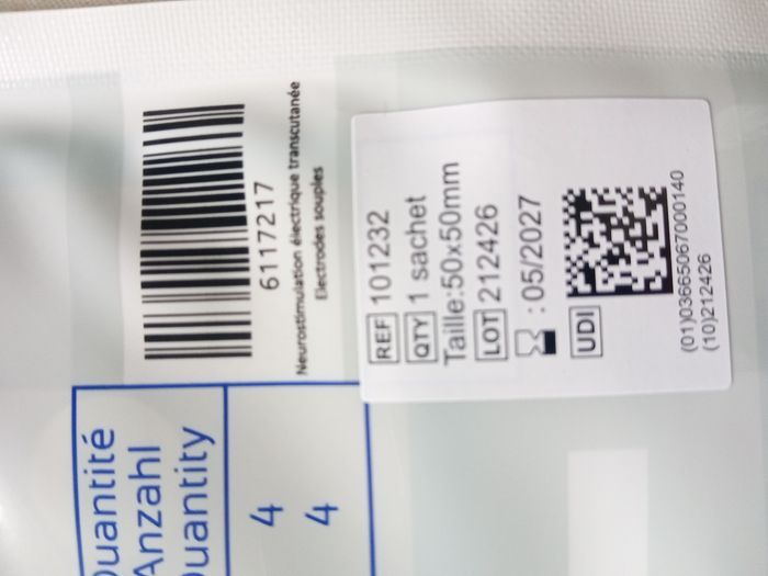 10 sachets d'électrodes de stimulation autocollantes Stimex Wireless - photo numéro 7
