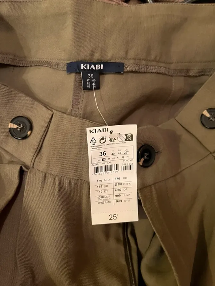 Pantalon fin kaki - photo numéro 3