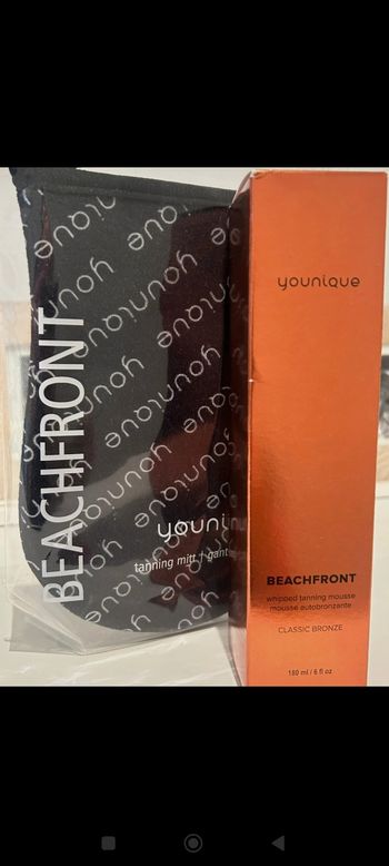 Lot mousse auto bronzante et gant