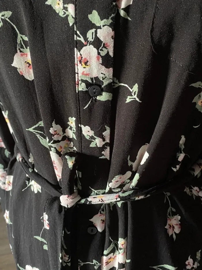 Robe chemise noire à fleurs, Vero Moda - photo numéro 6