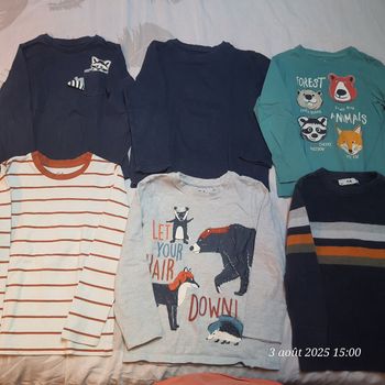 Lot hauts garçon 7 ans