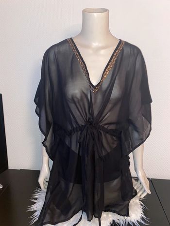 Tunique transparente noir 🌸