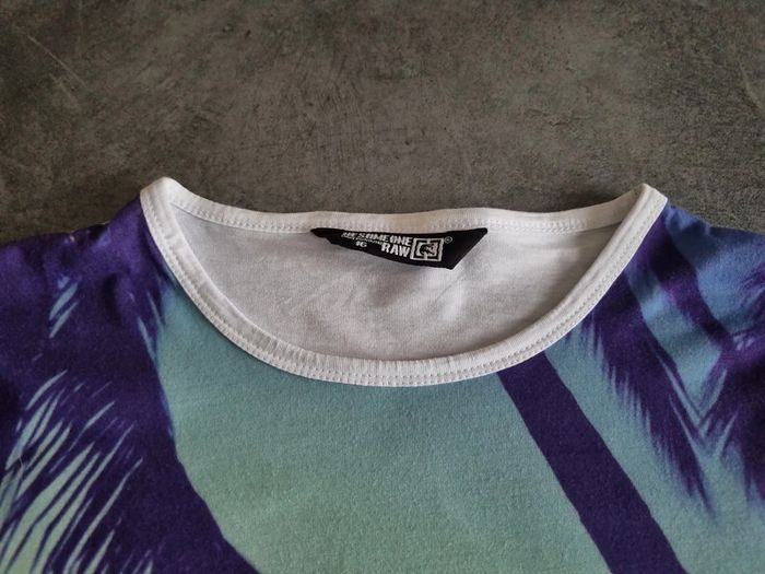 T-shirt à manches courtes style basket - blanc et violet - 16 ans - Besomeone - photo numéro 7
