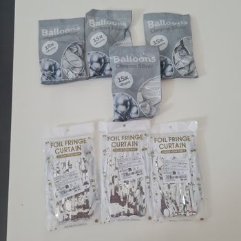 Décorations argentées