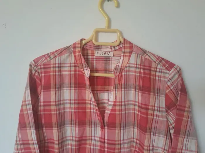 Chemise longue / Tunique à carreaux Celaia Taille 42 - photo numéro 3