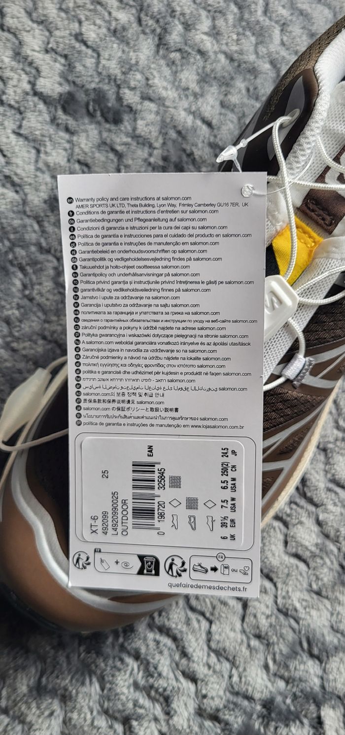 Salomon XT6 UNISEX taille 39 marron crème - photo numéro 4