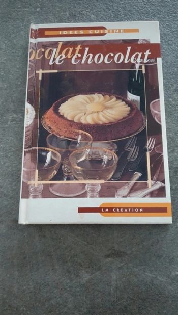 Livre de recette avec du chocolat