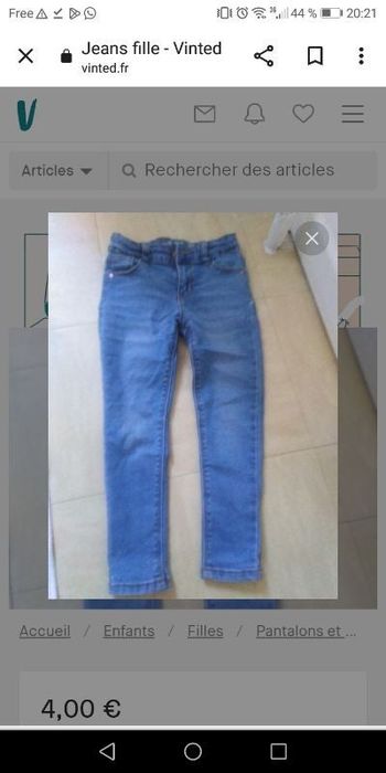 Pantalon fille 5 ans