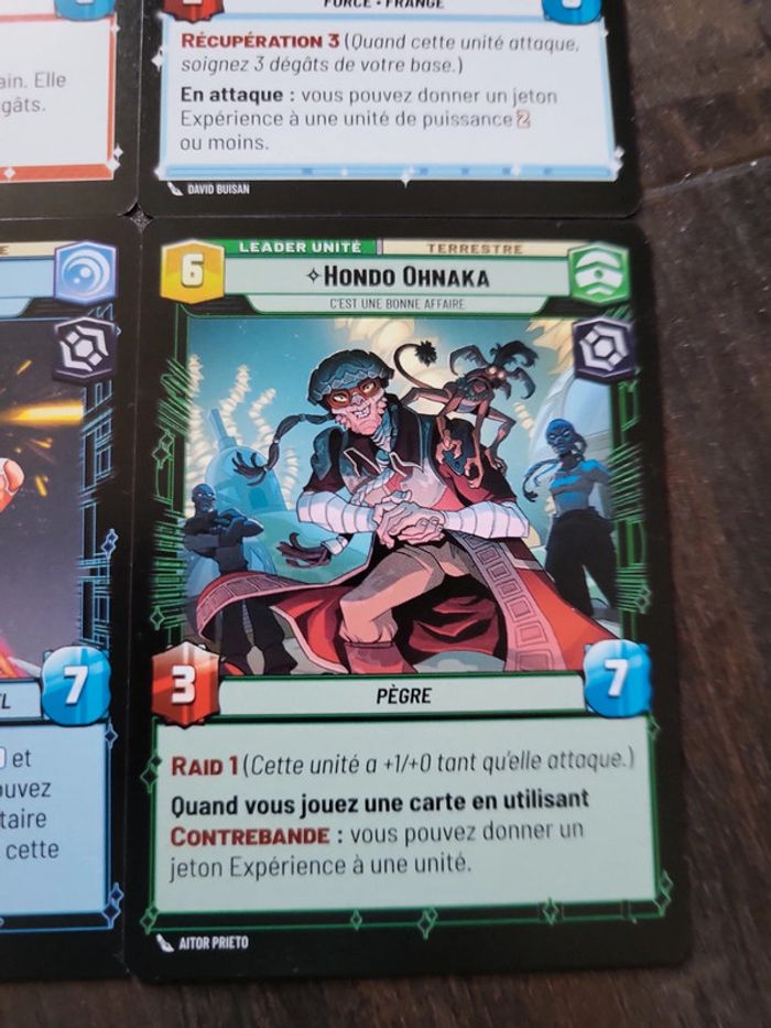 Cartes Star Wars Unlimited lot 4 leaders - photo numéro 3