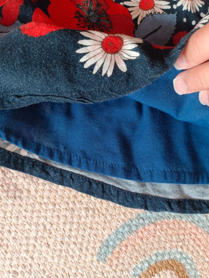 Jupe courte bleue coquelicot rouge orchestra 4 ans - photo numéro 5