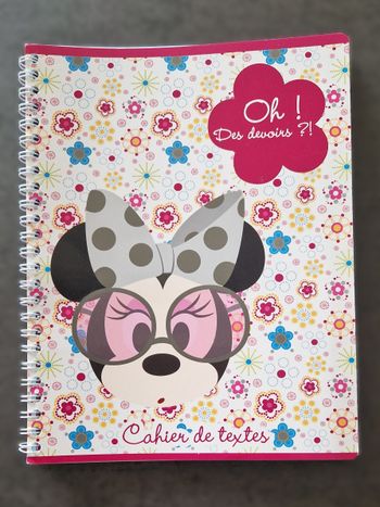 Cahier de textes Minnie - NEUF