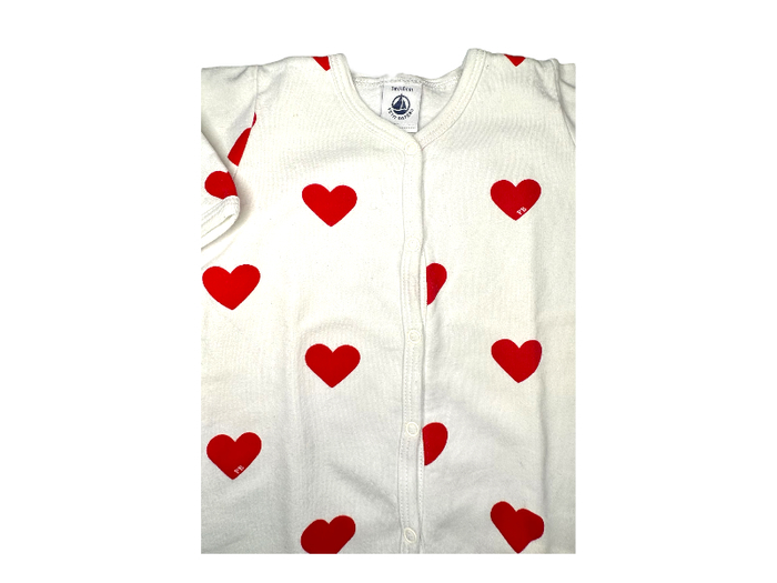 "Dors-bien Petit Bateau Coeur rouge 3 mois TBE (13€) " - photo numéro 6