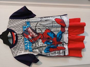 ensemble spiderman 2 ans bleu et rouge