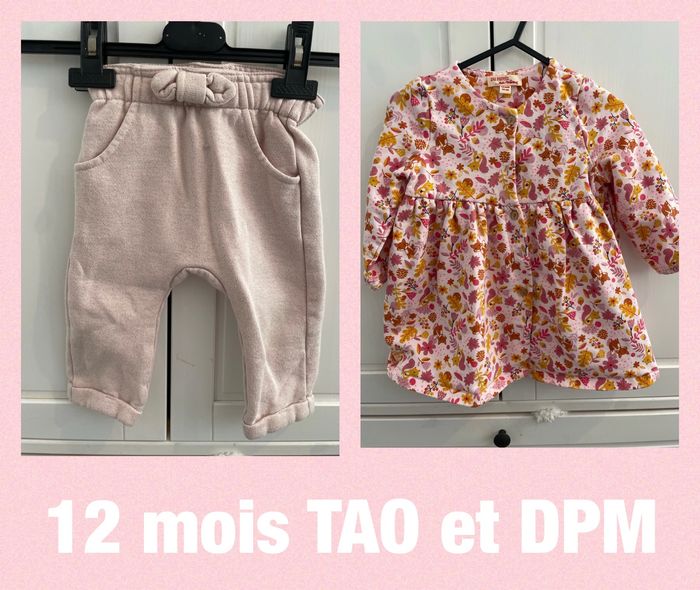Lot blouse et pantalon 12 mois