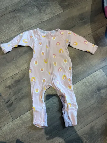 Pyjama à fermeture DIM rose 1-3 mois