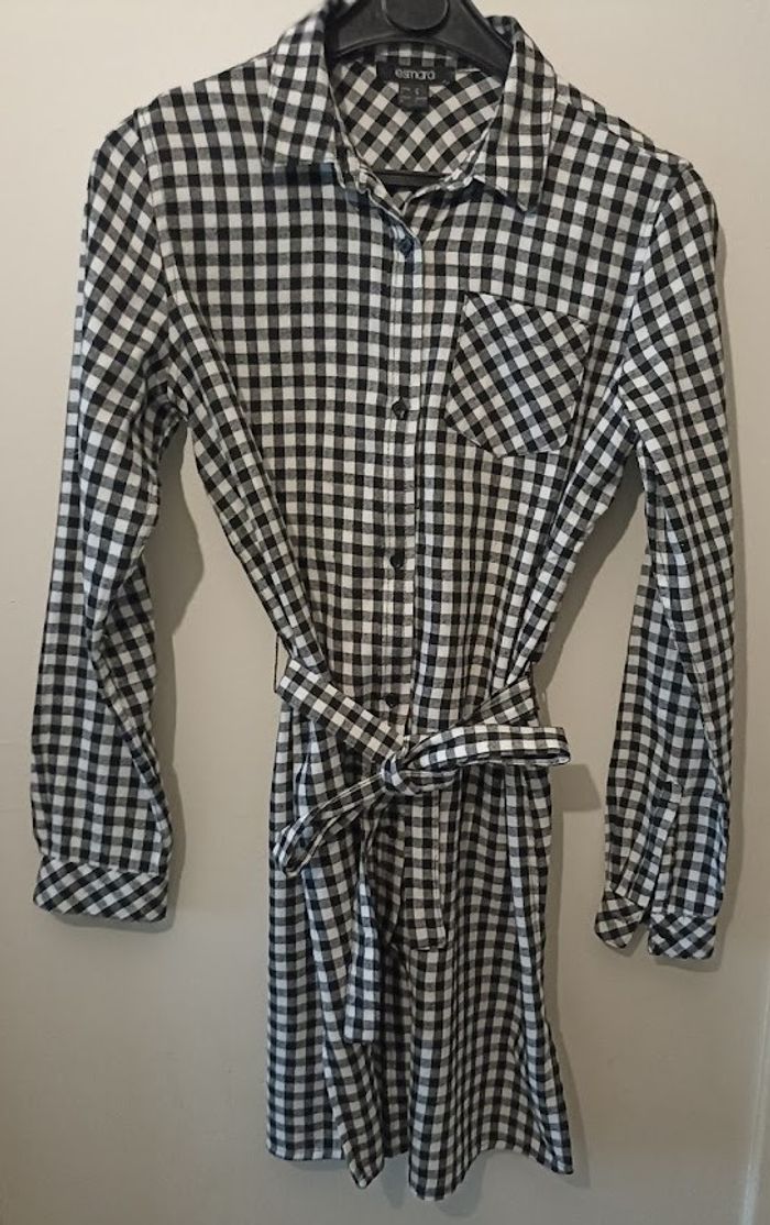 Robe-chemise Vichy noir & blanc – Ultra polyvalente ! - photo numéro 6