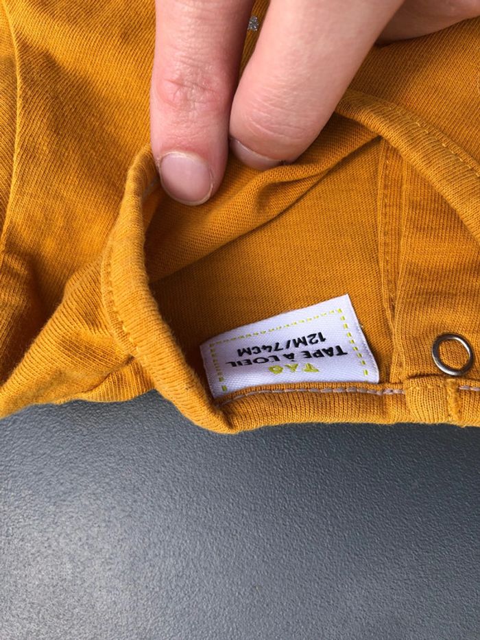 T-shirt tao jaune 12m 74cm - photo numéro 4