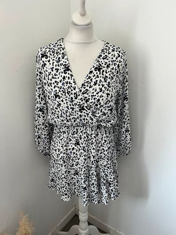 Robe cintrée motif léopard Zara XS