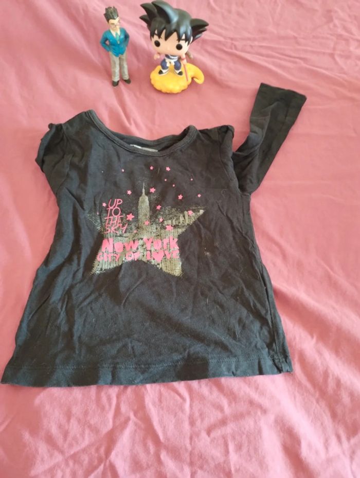 Tee shirt manches longues New York étoiles - photo numéro 4