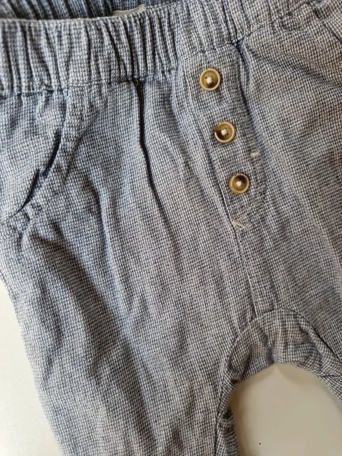Pantalon toile 3 mois - photo numéro 2