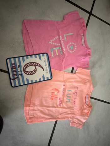 Lot 2 t shirt manche courte
