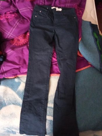 Pantalon bleu marine camaïeu 36