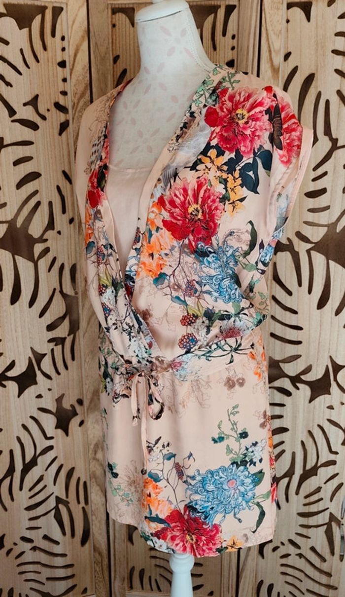 Robe kimono imprimé fleurs T 38 Promod - photo numéro 4