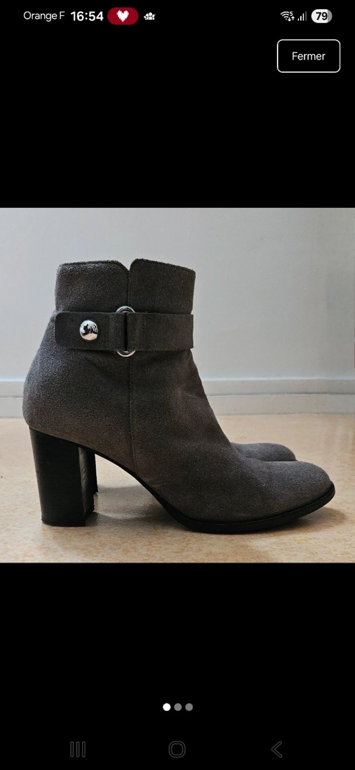 Bottines gris clair - photo numéro 2