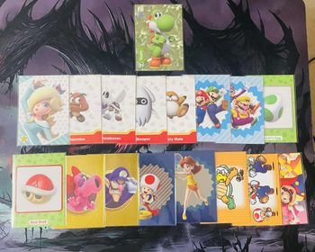 🎮 Lot de 16 Cartes Super Mario Trading Card Collection – avec cartes rares et brillantes ✨