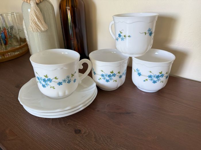 4 grandes tasses Myosotis -Arcopal - photo numéro 4