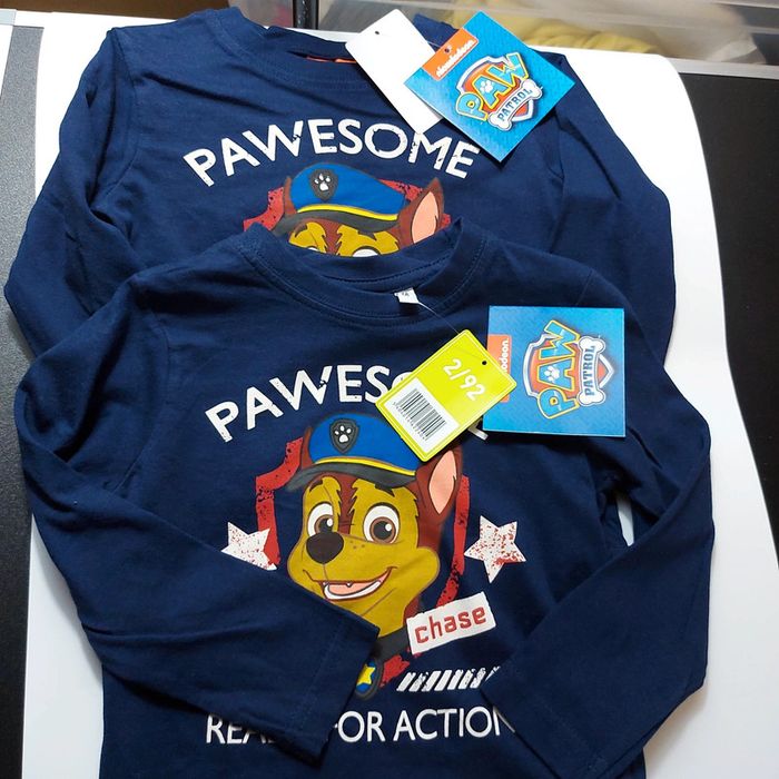 Lot de 2 Tee-shirts paw patrol