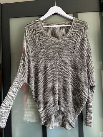 Pull fine maille gris miss liberto