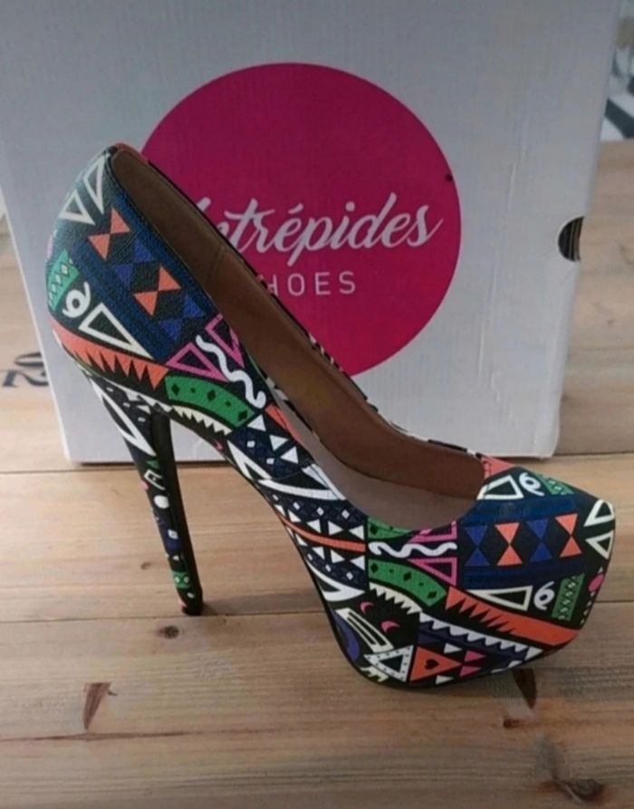 Magnifiques escarpins plateforme faits main 🇫🇷✨ - photo numéro 6