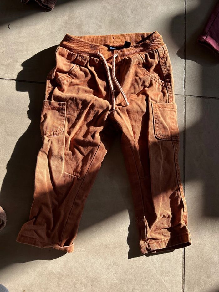 Lot legging pantalon salopettes 18 mois fille - photo numéro 3