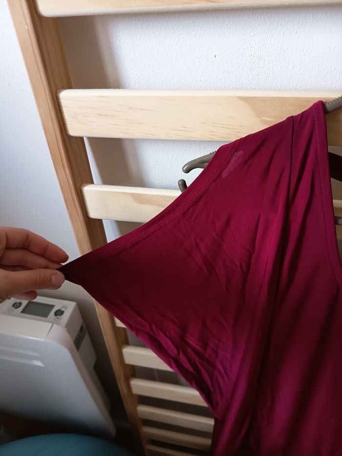 Haut soiree bordeau - photo numéro 3